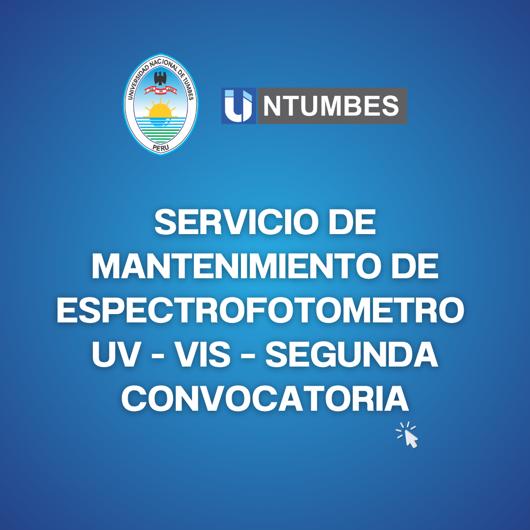 SERVICIO DE MANTENIMIENTO DE ESPECTROFOTOMETRO  UV - VIS – SEGUNDA CONVOCATORIA.
